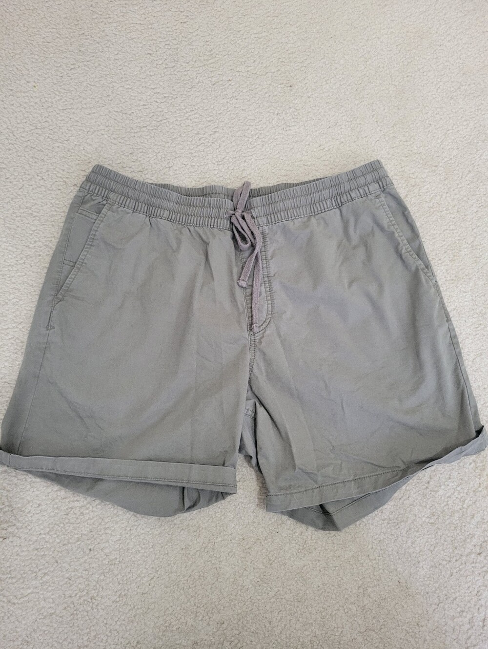 Vans Men's Range Elastic Waist Shorts Gray Size XL Pull On Chino Skate Casual